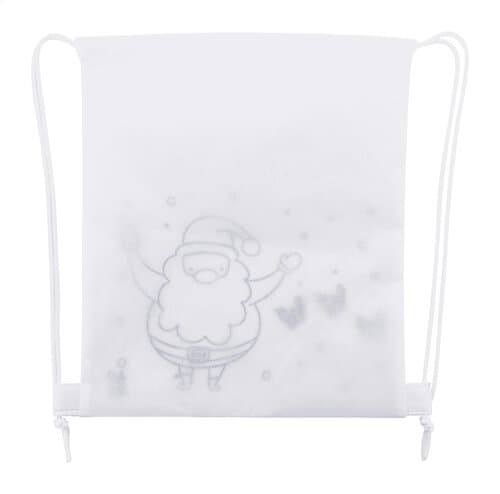 Julfar Bag B Weinachtlicher Kordelzugbeutel zum Ausmalen