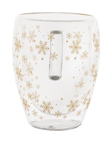 Snostro Weihnachts-Thermobecher aus Glas