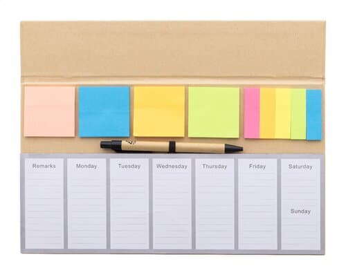 Weeknot Wochenplaner für den Schreibtisch