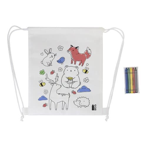 Zocolo RPET Färbebeutel mit Kordelzug, Tiere