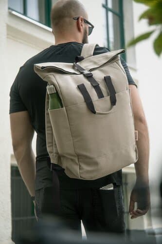 Rebyss Roll Recycelten Canvas Rucksack