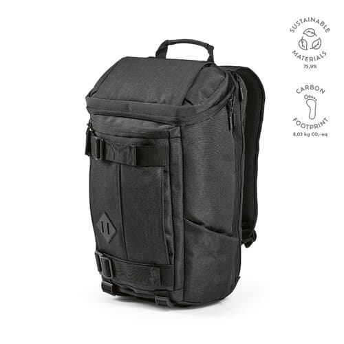 Paso 20L Rucksack aus rPET. Untere Schlaufen. Laptops bis 17"