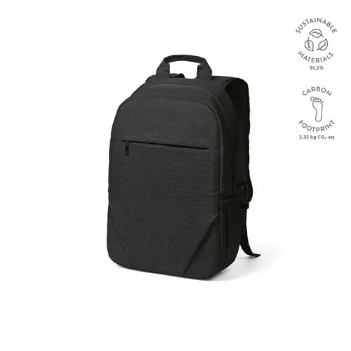 Vilnius 18L Rucksack aus rPET. Fronttasche. Laptops bis 17"