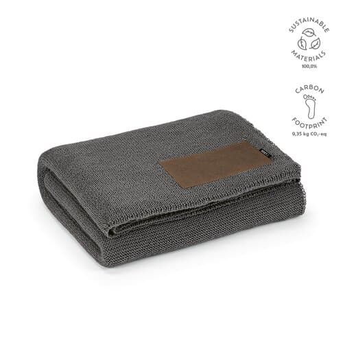 Mondrian Decke rPET- und Wollmischung. Mit personalisierbarem Aufnäher