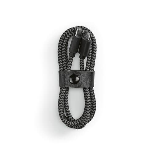 Koch Kabel aus rPET. 1 m. USB-C auf USB-C. Schnellladefunktion