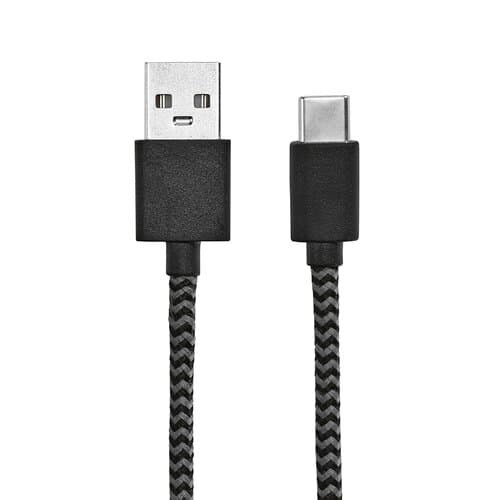 Leibniz Kabel aus rPET. 1 m. USB-C auf USB-A. Schnellladefunktion
