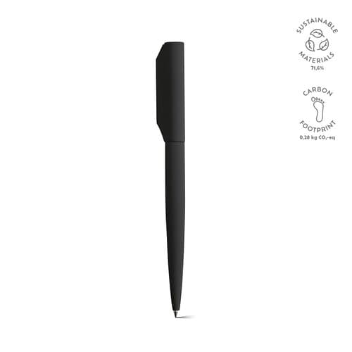 Rabelais Kugelschreiber aus recy.Aluminium. Schwarze Dokumental®-Tinte