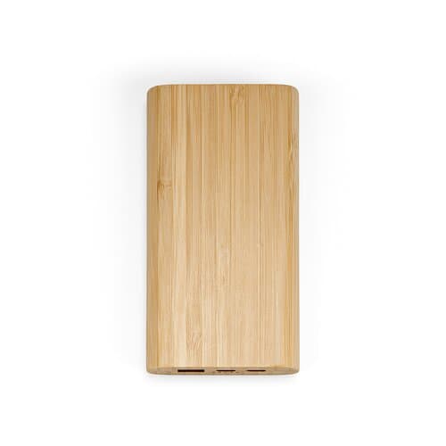 Pythagoras Powerbank aus Bambus mit 10000 mAh. 15 W