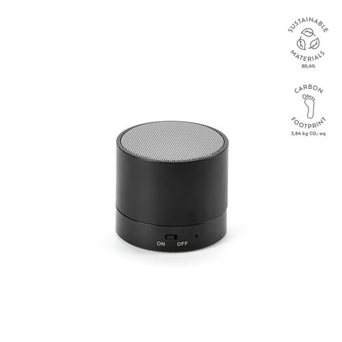 Gauss Lautsprecher aus rABS, 300 mAh. 1,5 Std Spielzeit. 3 W Leistung