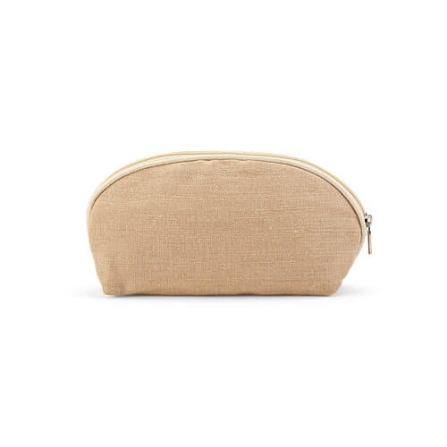 Dehli 1,5L Kulturtasche, 260gsm Jute mit Reißverschluss