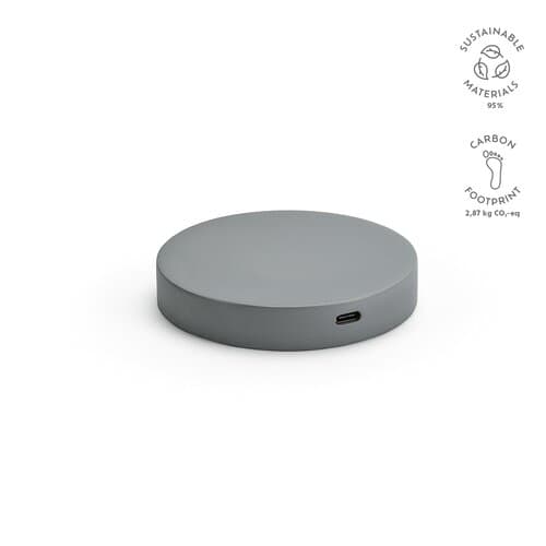 Lovelace Wireless Charger aus Kalkstein. 15 W. USB-C-Anschluss