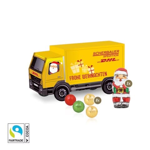 3D Präsent "LKW" mit Fairtrade® Schokolade