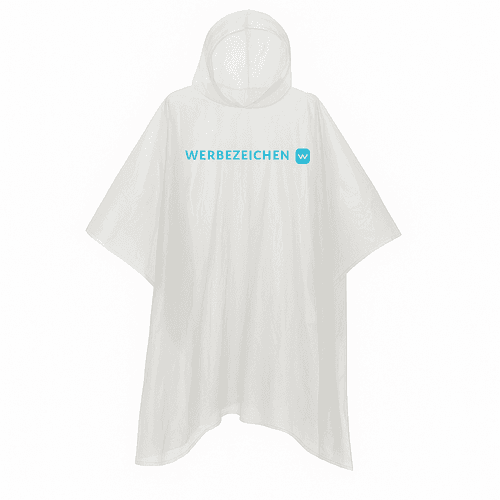 Regenponcho mit individuellem Aufdruck
