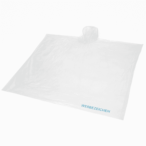 Regenponcho mit individuellem Aufdruck