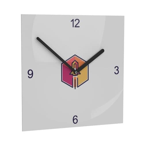 Horae Wall Clock Premium Square 240 x 240 mm