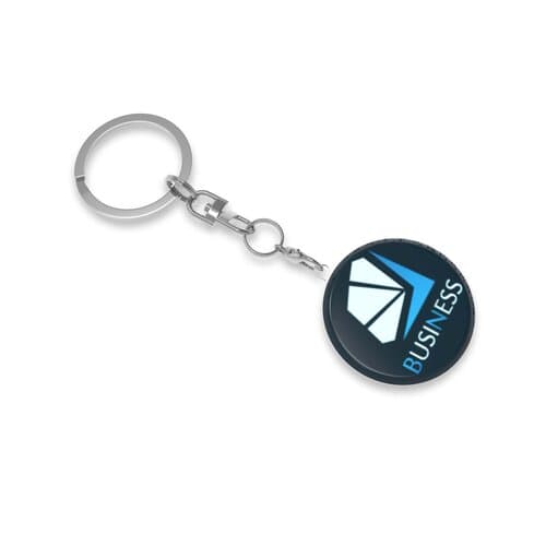 Key Ring Hard Single, Doming in full color