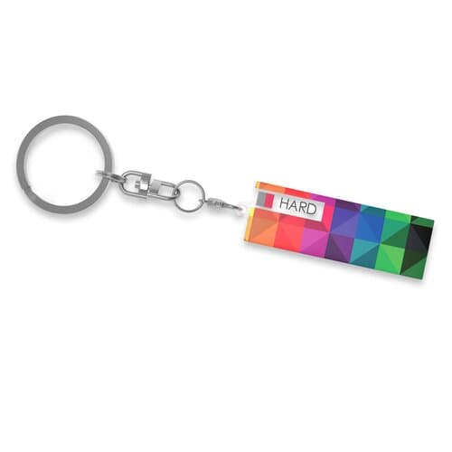 Key Ring Hard Single, Print in full color