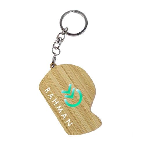 Key Ring Bamboo DYO, Print in full color