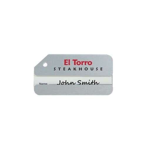 Aluminium Luggage Tag Silber