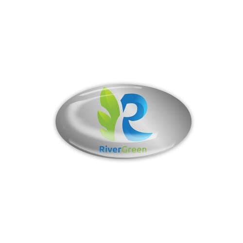 Doming Sticker Silber