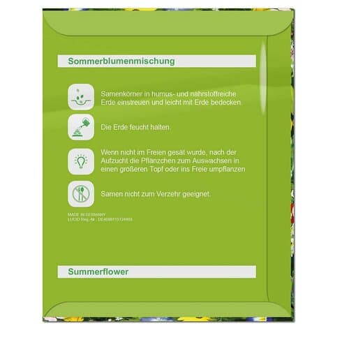Samentütchen Klein - Standardmotiv - Sommerblumenmischung