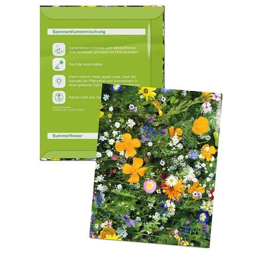 Samentütchen Klein - Standardmotiv - Sommerblumenmischung