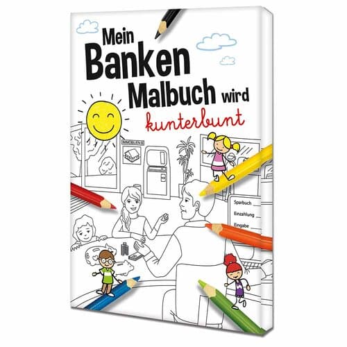 Malbuch / Mal-Set A6 - Banken