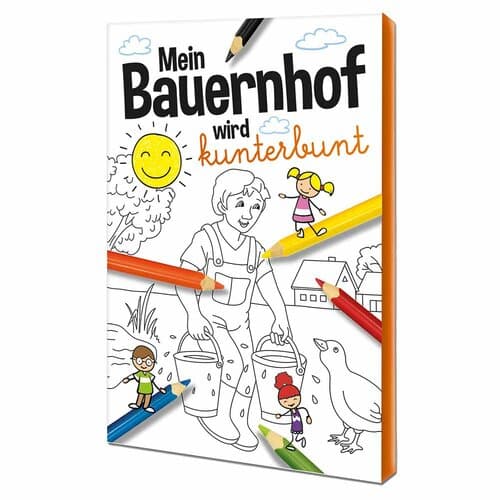 Malbuch / Mal-Set A6 - Bauernhof