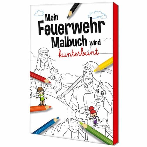 Malbuch / Mal-Set A6 - Feuerwehr