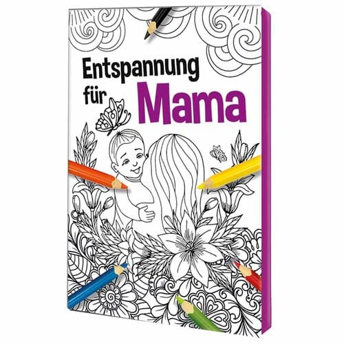Malbuch / Mal-Set A6 - Entspannung für Mama
