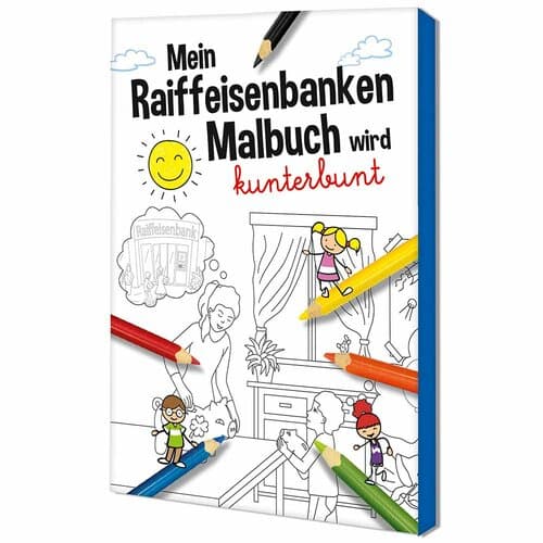 Malbuch / Mal-Set A6 - Raiffeisenbanken