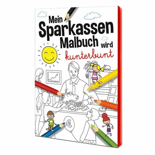Malbuch / Mal-Set A6 - Sparkassen