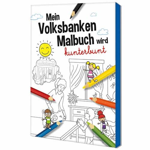 Malbuch / Mal-Set A6 - Volksbanken&Raiffeisenbanken