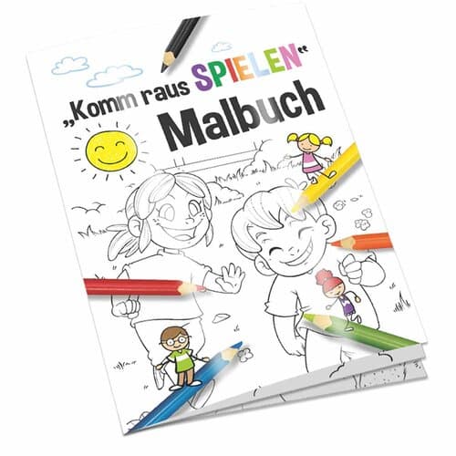 Malbuch / Mal-Set A6 - Komm-raus-spielen
