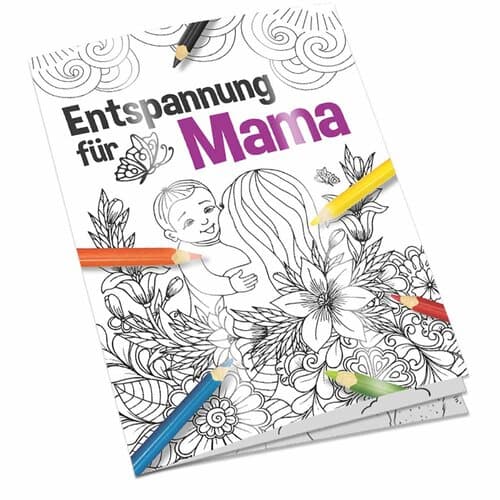 Malbuch / Mal-Set A6 - Entspannung für Mama