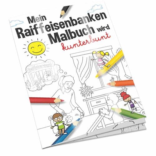 Malbuch / Mal-Set A6 - Raiffeisenbanken