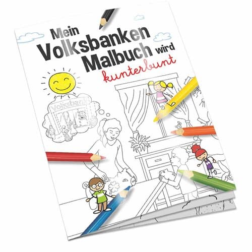 Malbuch / Mal-Set A6 - Volksbanken