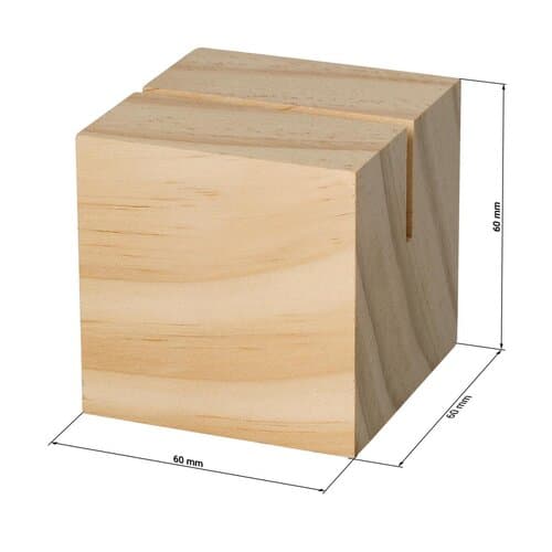 Holzmenükartenhalter "Cube"