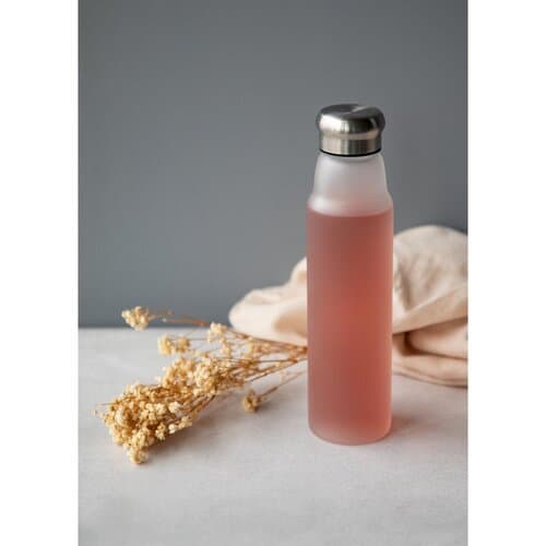 Glasflasche "Life" 700 ml, Frosted