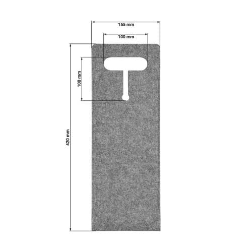 Filztasche "Bordeaux"