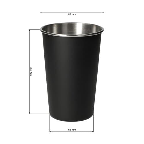 Edelstahlbecher "Metallo", 500 ml