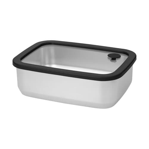 Edelstahl-Lunchbox mit Glasdeckel "RILO", 1100 ml