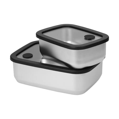 Edelstahl-Lunchbox mit Glasdeckel "RILO", 1100 ml