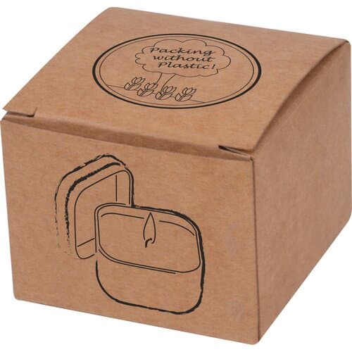 Kerze in Metalldose Prague