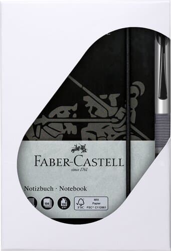 Faber-Castell Set Notizbuch mit Basic Alu