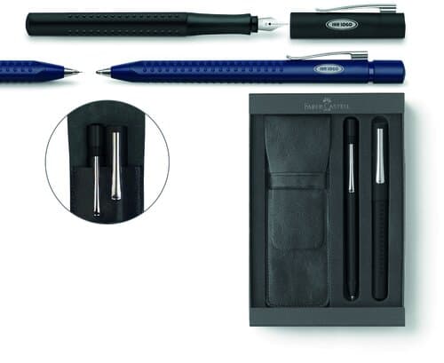 Faber-Castell Grip 2011 Set Kugelschreiber und Druckbleistift blau