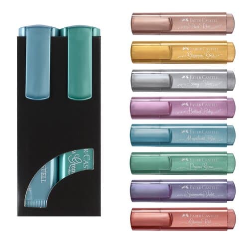 Faber-Castell 2er Set Textliner metallic