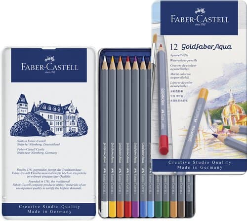 Faber-Castell Goldfaber Aquarell 12er Metalletui