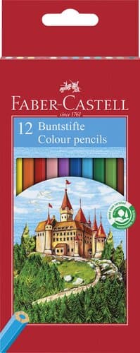 Faber-Castell Buntstift 12er Etui Castle