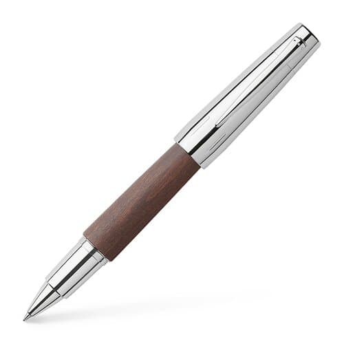 Faber-Castell E-Motion Holz / Metall Birnbaum dunkelbraun Tintenroller